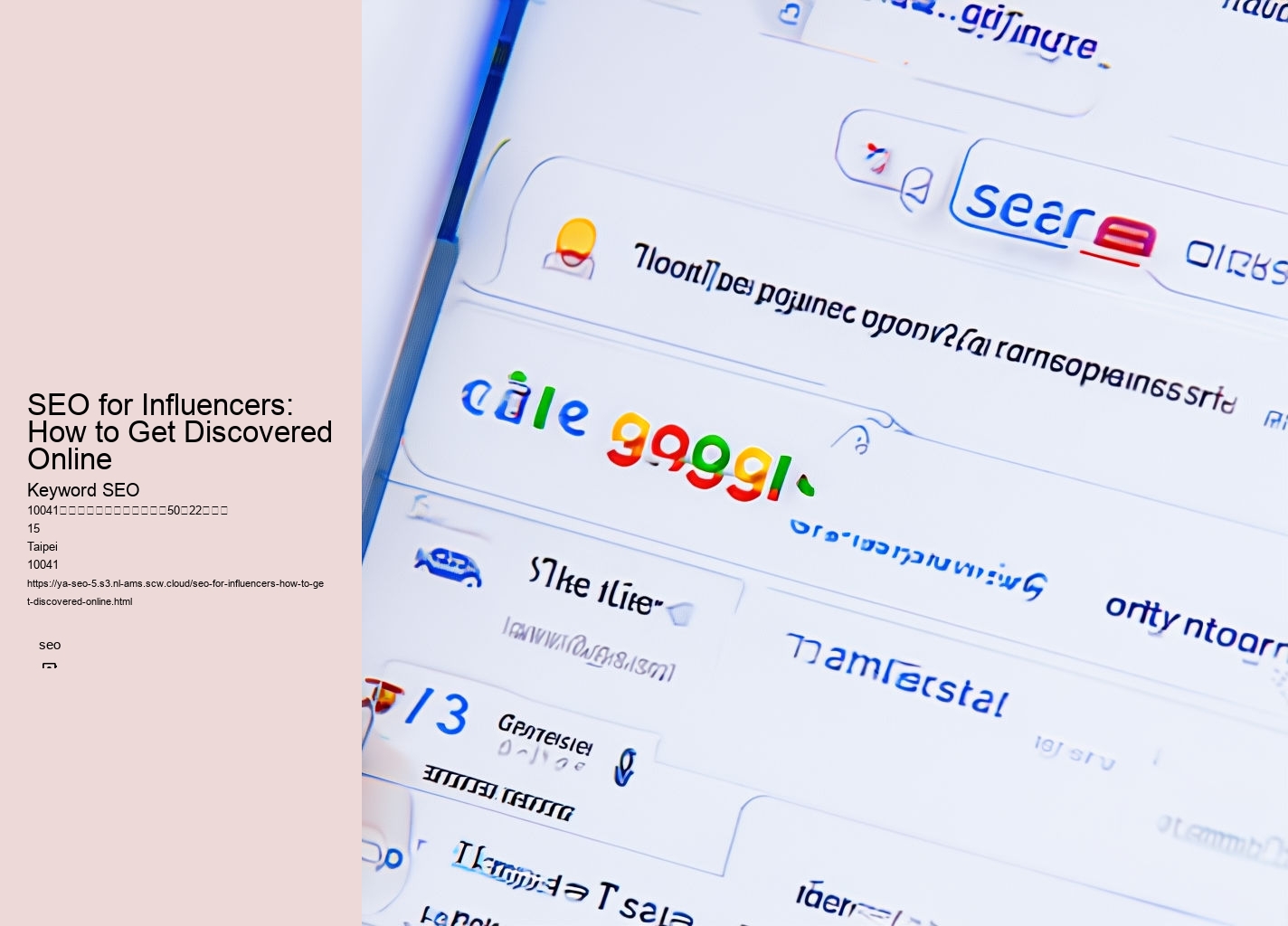 SEO for Influencers: How to Get Discovered Online